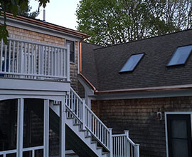 copper gutters repair quincy ma