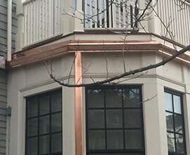 copper gutter